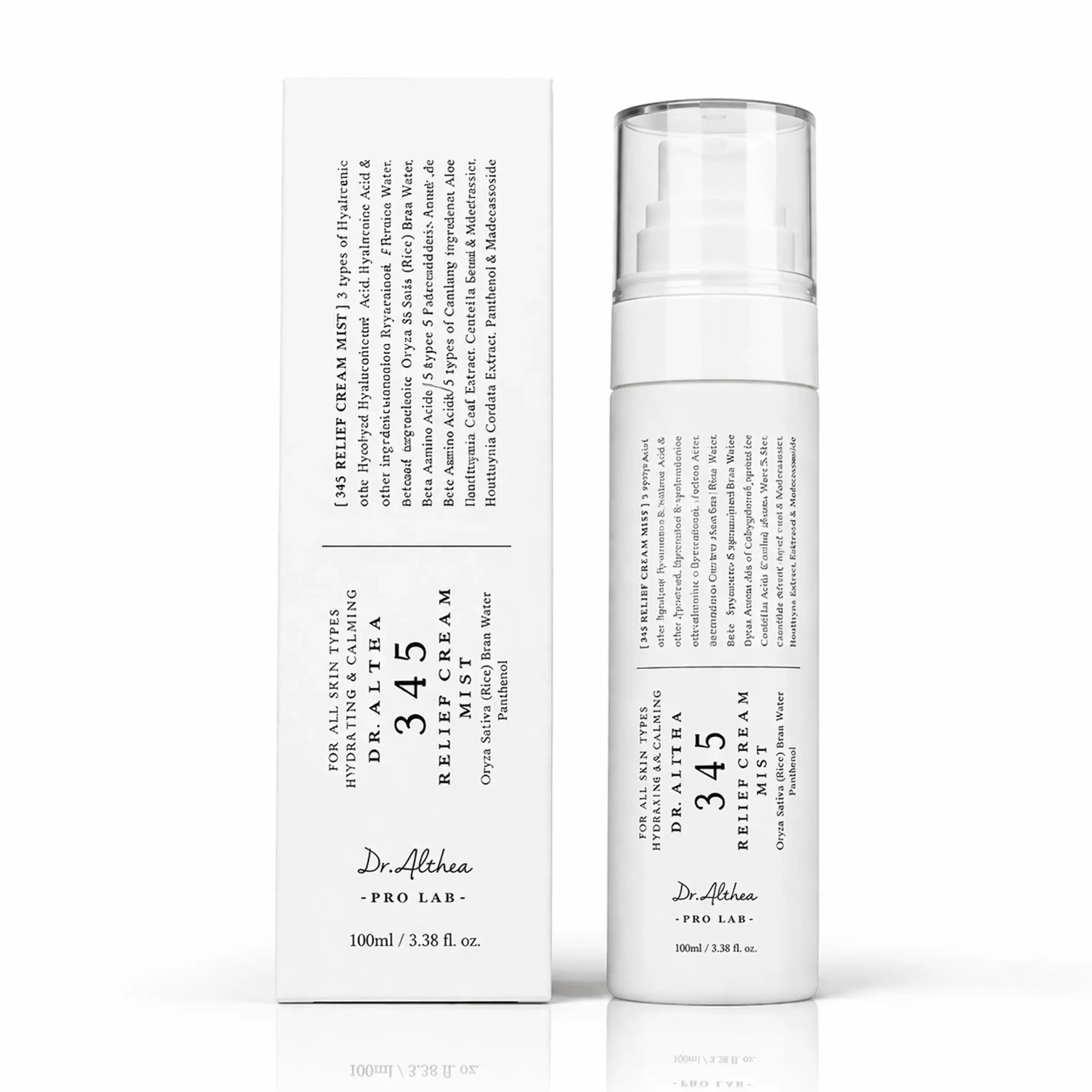 Двофазний крем-міст для зволоження та заспокоєння шкіри Dr.Althea 345 Relief Cream Mist, 100 ml