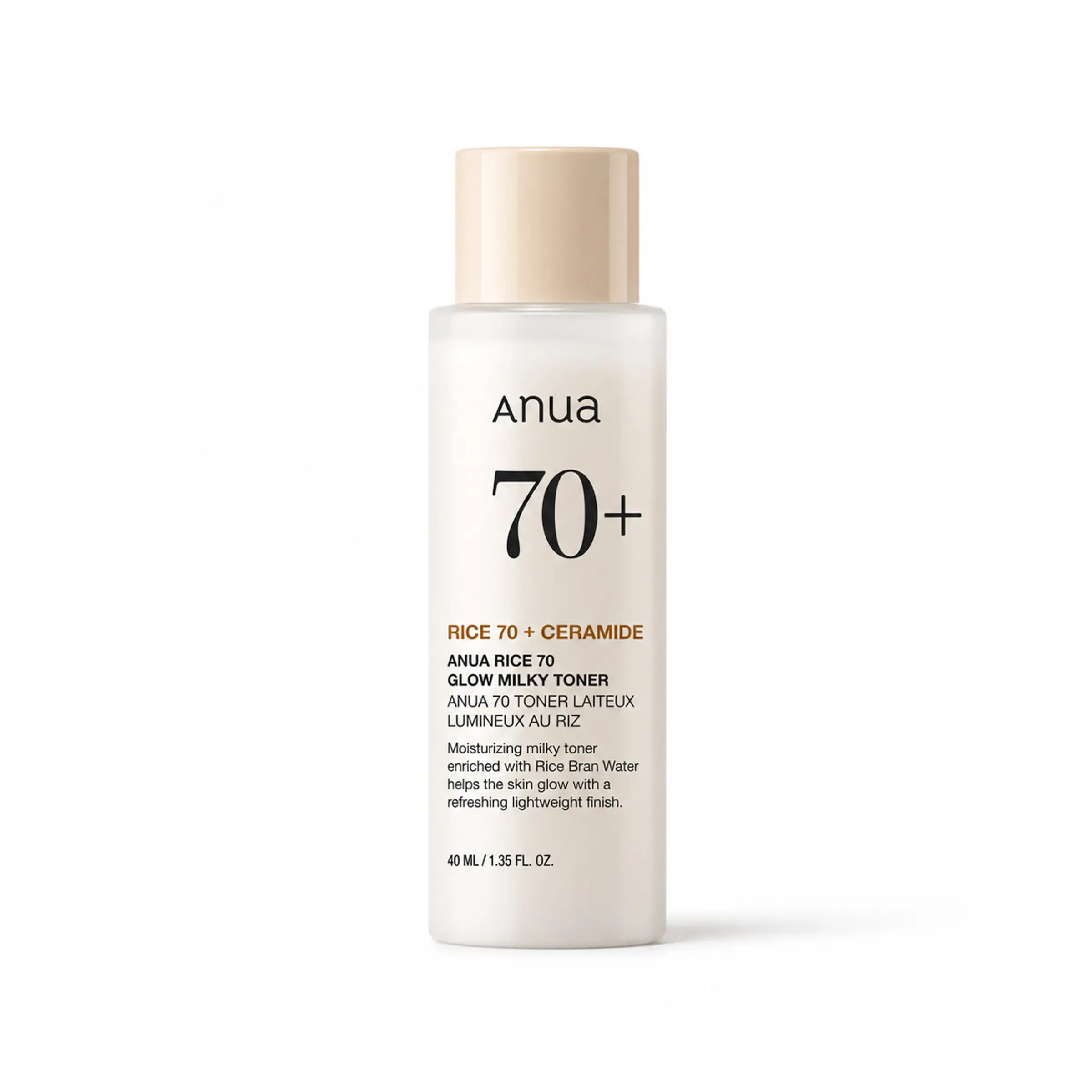Живильний тонер з рисовим екстрактом і керамідами Anua Rice 70 Glow Milky Toner, 40 ml