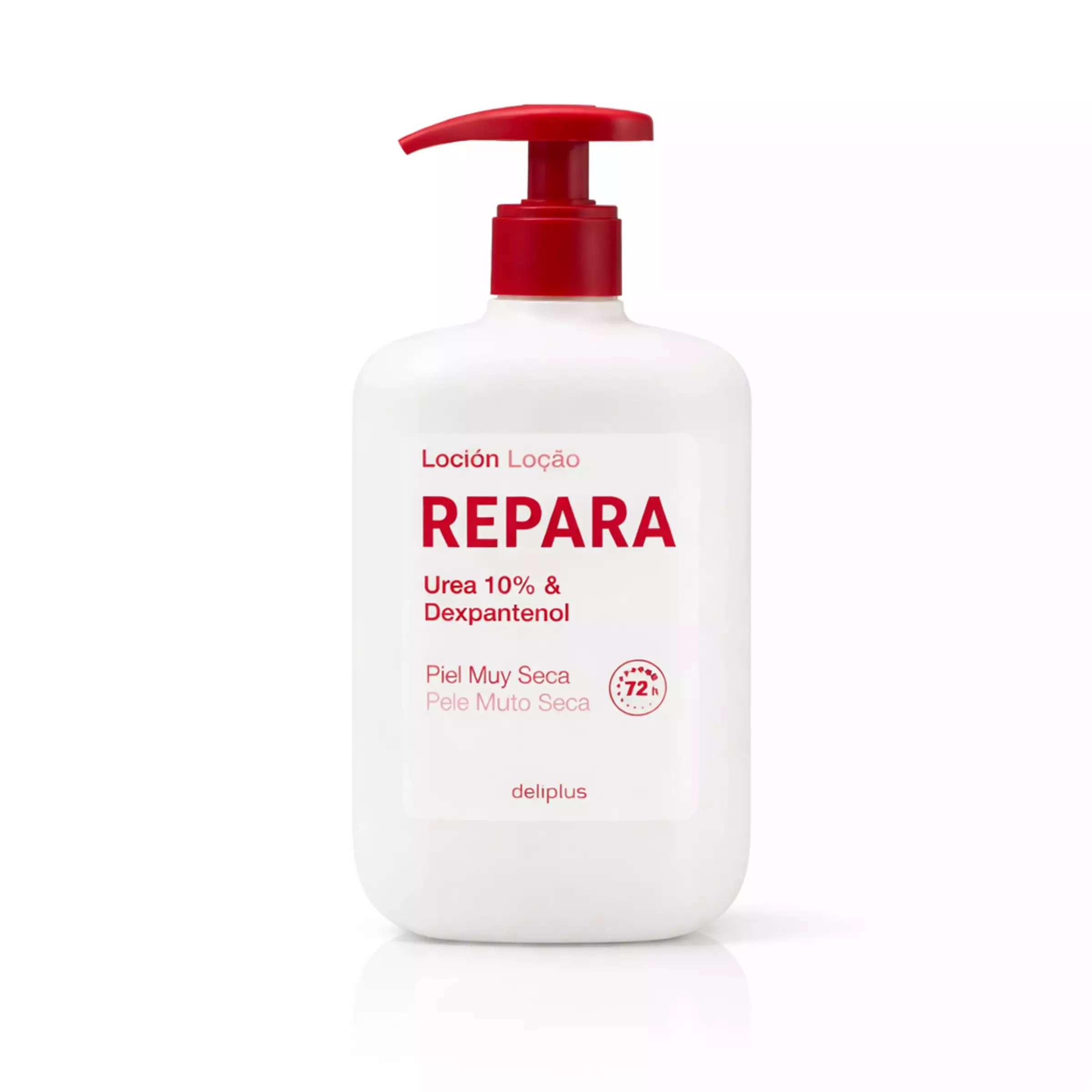 Лосьйон для тіла DELIPLUS Repara Urea 10% & Dexpantenol інтенсивне зволоження та відновлення для сухої та дуже сухої шкіри з 10% сечовиною та пантенолом, 400 мл.