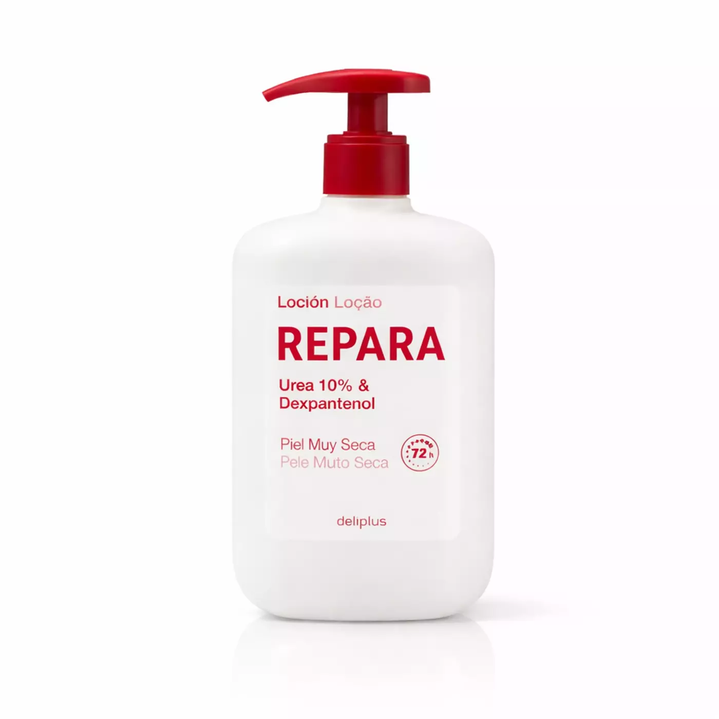 Лосьйон для тіла DELIPLUS Repara Urea 10% & Dexpantenol інтенсивне зволоження та відновлення для сухої та дуже сухої шкіри з 10% сечовиною та пантенолом, 400 мл.