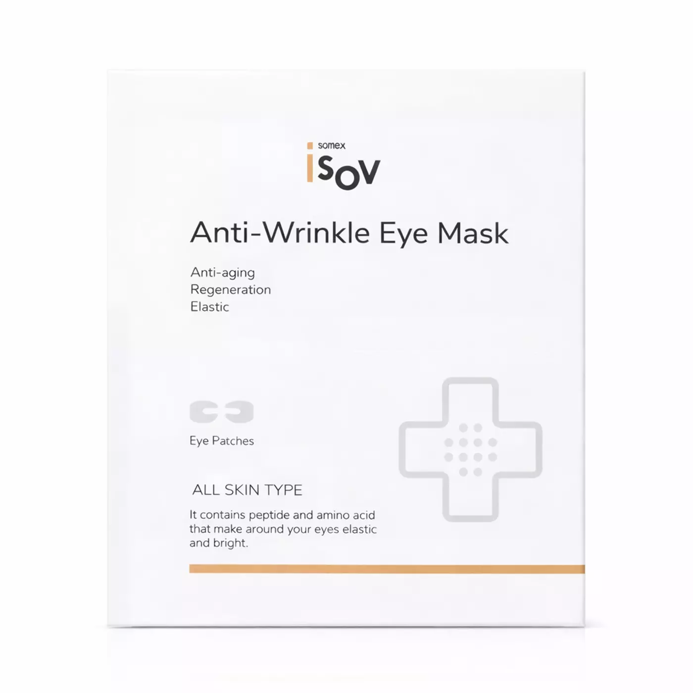 Патчі для верхньої та нижньої повіки з ПДРН і пептидами Isov Sorex Anti-Wrinkle Eye Mask , 1 пара