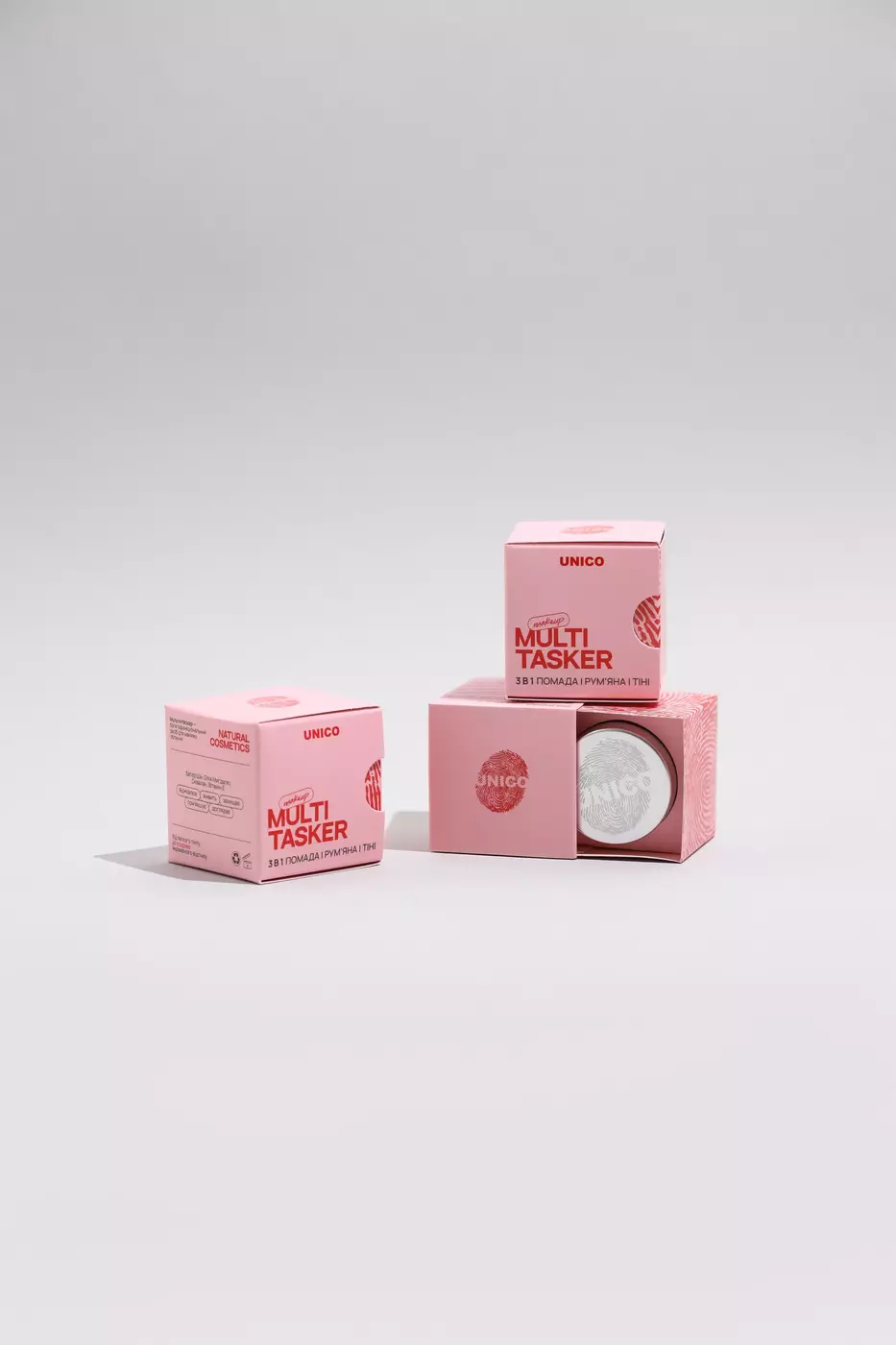 Універсальний мультитаскер 3-в-1 (помада/рум’яна/тіні) UNICO MULTITASKER ORGAZM, 5 g