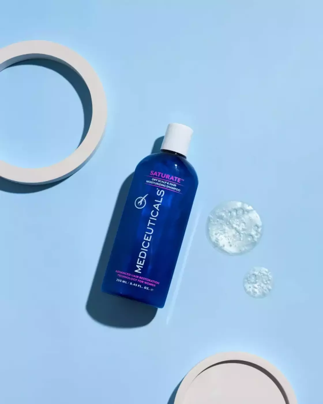 Шампунь для жінок Mediceuticals Saturate™ проти випадіння волосся (для схильної до сухості шкіри голови), 250 мл