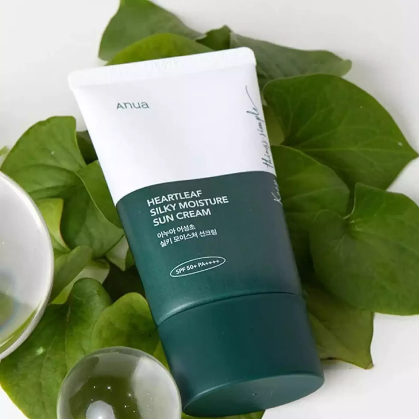 Зволожувальний сонцезахисний крем Anua Heartleaf Silky Moisture Sun Cream, 50 ml
