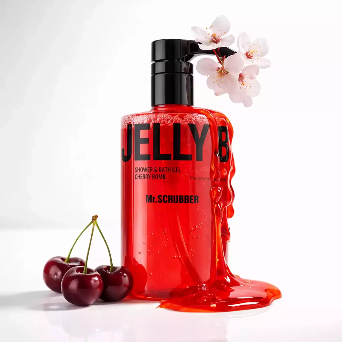 Гель для душу Mr.SCRUBBER Jelly Bubbles Cherry Bomb, 500 ml 