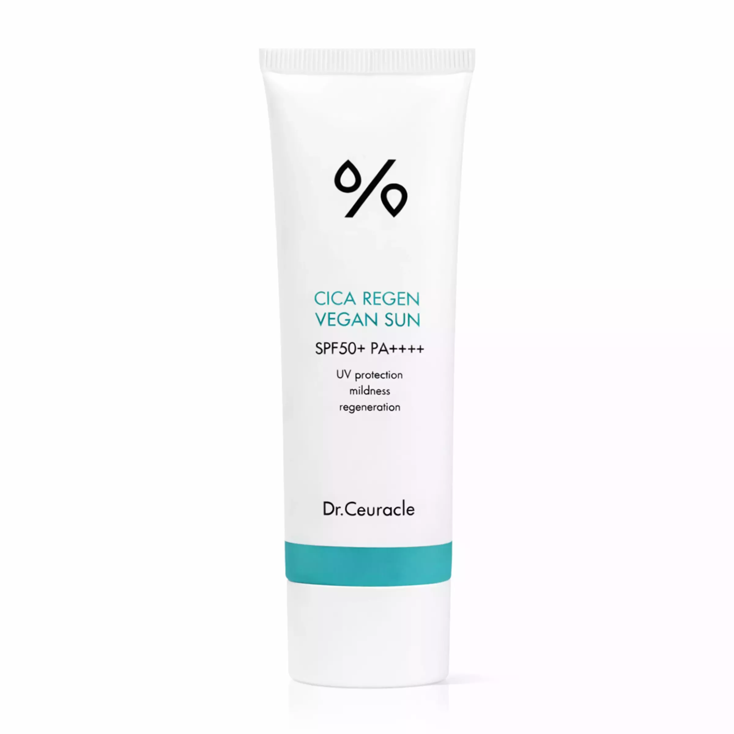 Сонцезахисний веганський крем з центелою азіатською DR.CEURACLE CICA REGEN VEGAN SUN SPF 50+/PA++++, 50 мл