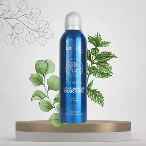 Гель-піна для душу з освіжаючим ароматом евкаліпту та мʼяти Lacura Spa Freshness Foaming Showergel Eucaliptus & Mint, 200 мл