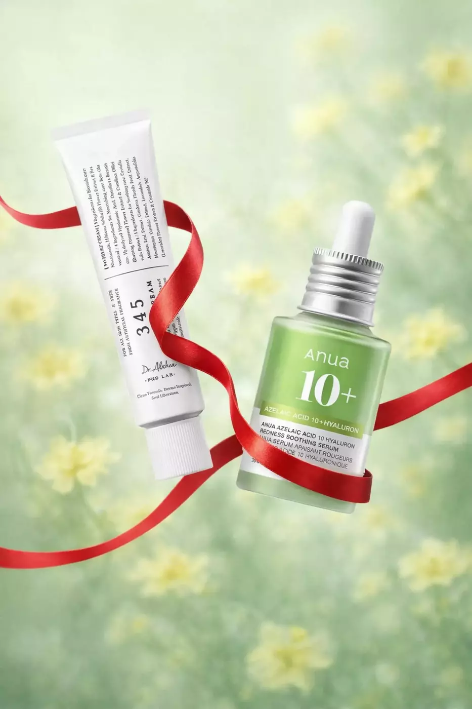 Комплекс ANTI-ACNE (серум + крем) для жирної та проблемної шкіри: ANUA Azelaic Acid 10% Soothing Serum & DR.ALTHEA 345 Relief Cream.