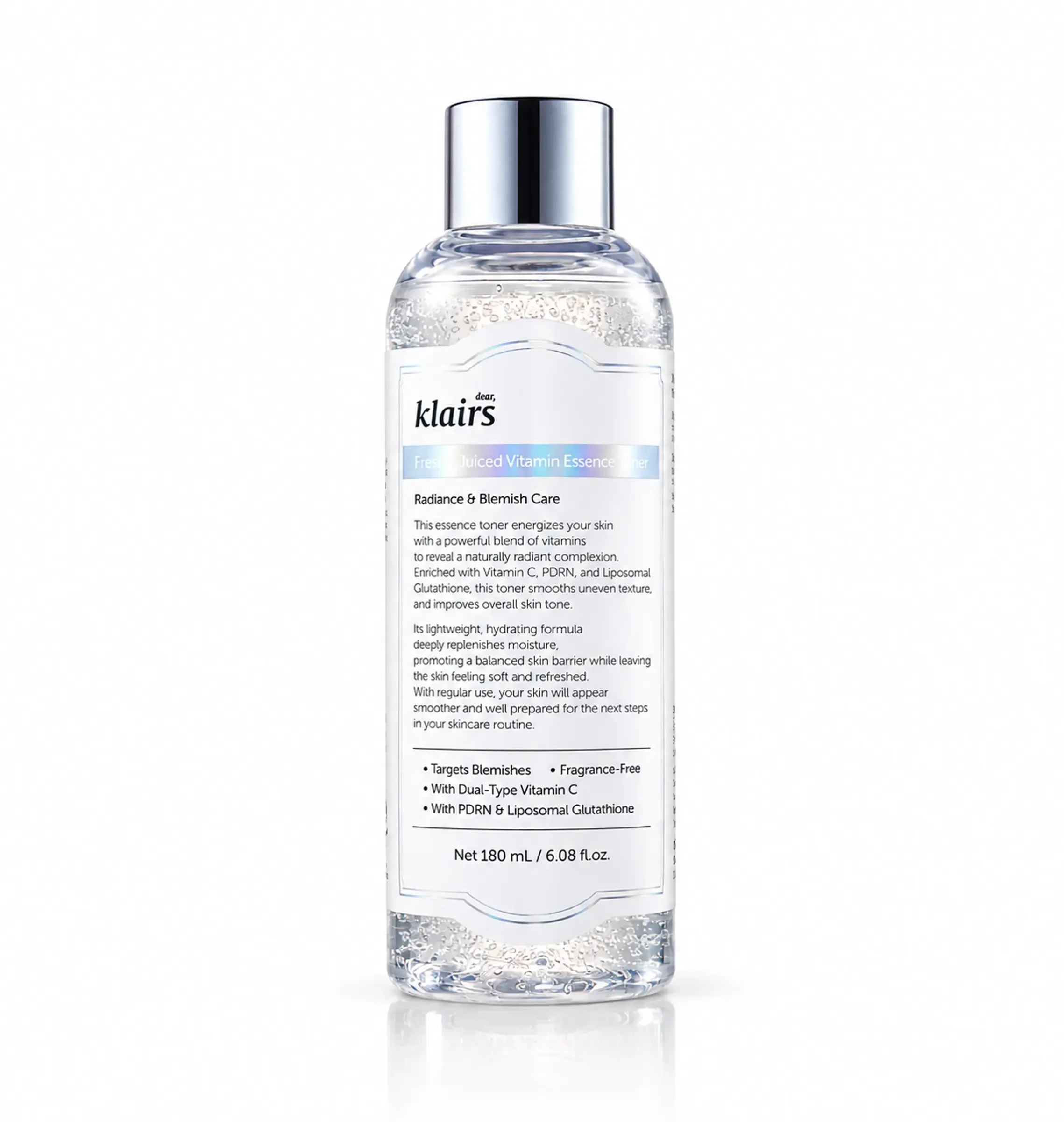 Тонер-есенція з вітаміном C DEAR, KLAIRS Freshly Juiced Vitamin Essence Toner, 180 мл