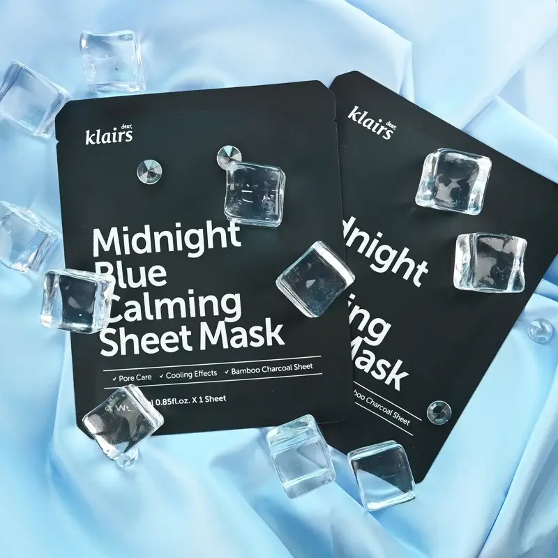 Заспокійлива тканинна маска DEAR, KLAIRS Midnight Blue Calming Sheet Mask, 1 шт.
