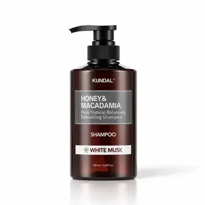 Відновлювальний шампунь з медом і макадамією KUNDAL Honey & Macadamia Nature Shampoo White Musk, 500 мл 