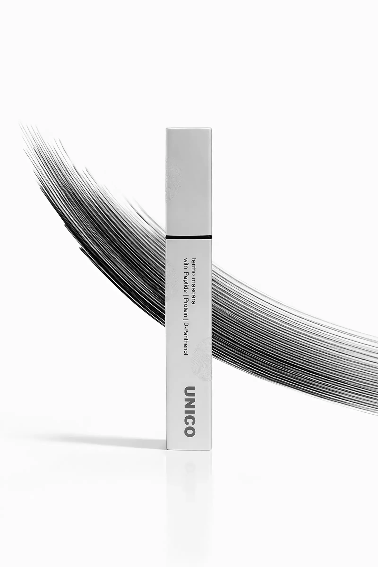 Термотуш з пептидами та рослинним протеїном UNICO BLACK TERMO MASCARA with peptides, 10 g