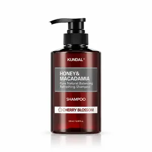 Відновлювальний шампунь з медом і макадамією KUNDAL Honey & Macadamia Nature Shampoo Cherry Blossom, 500 мл