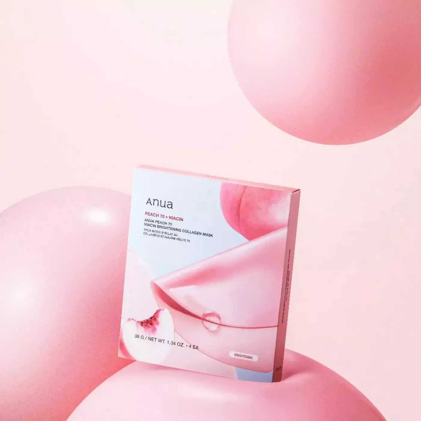 Колагенова маска з персиком та ніацинамідом ANUA Peach 70 Niacin Brightening Collagen Mask, 34 g