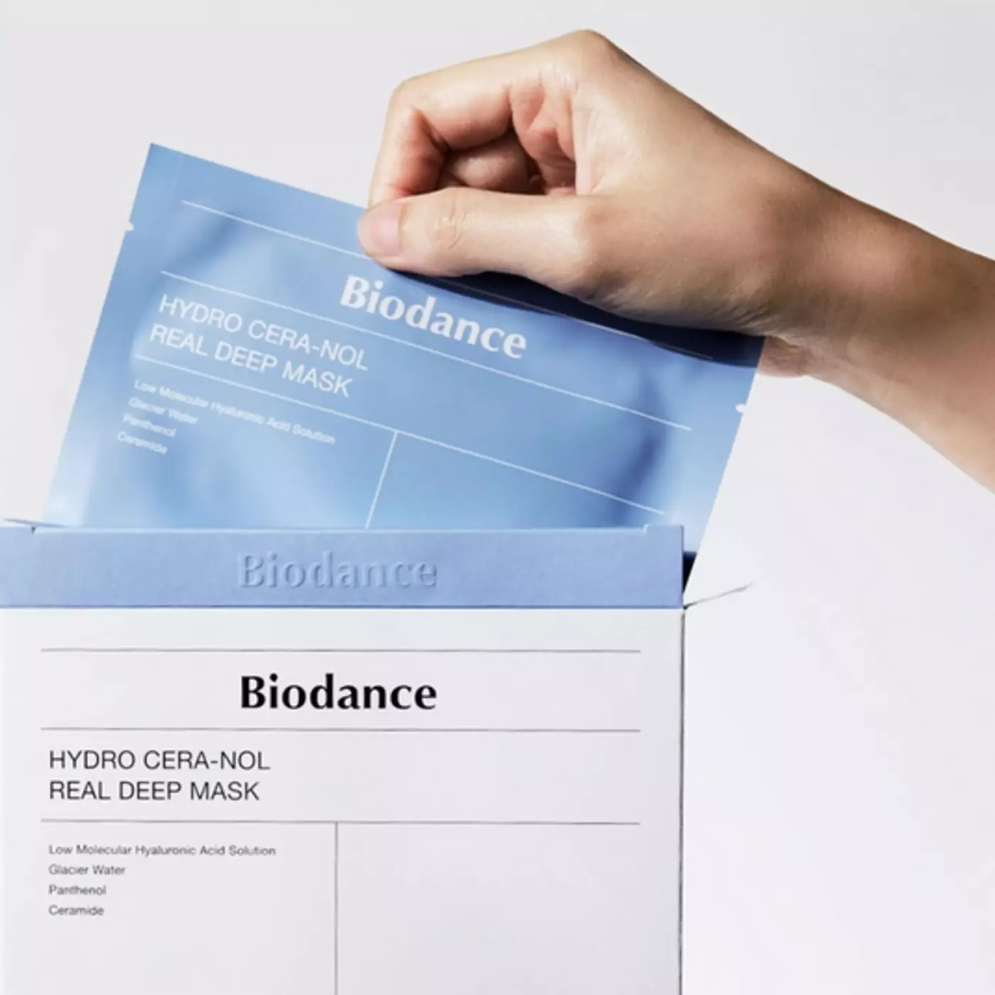 Гідрогелева маска з керамідами та пантенолом Biodance Hydro Cera-Nol Real Deep Sheet Mask 34g (1 шт.)