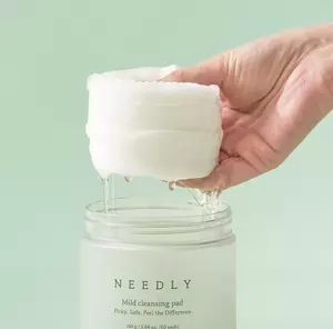 Педи 2-в-1 для очищення шкіри з міцелярним розчином Needly Mild Cleansing Pad, 60 шт.