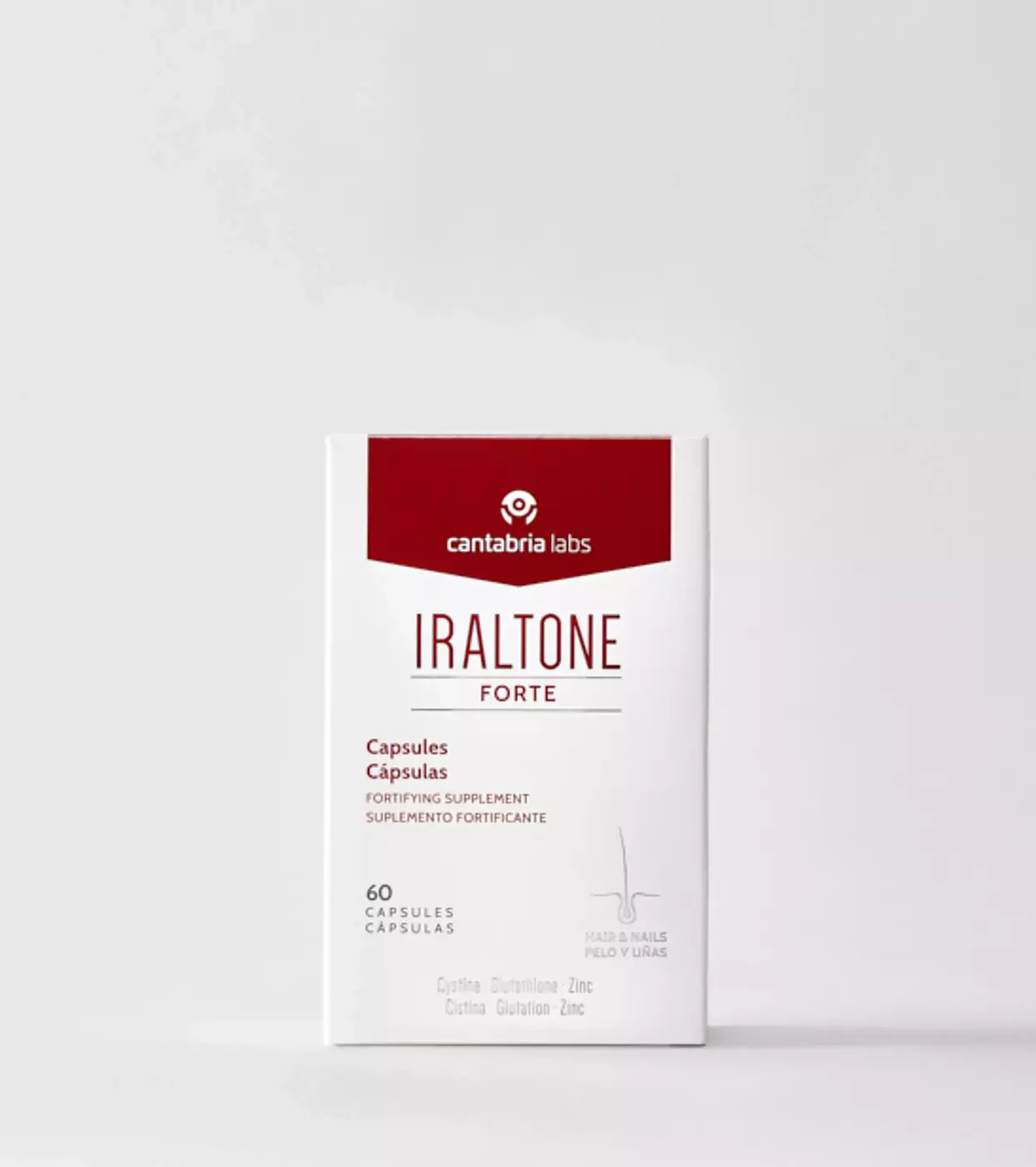 Капсули для зміцнення волосся та нігтів Cantabria Labs Iraltone Forte Capsules, 60 шт