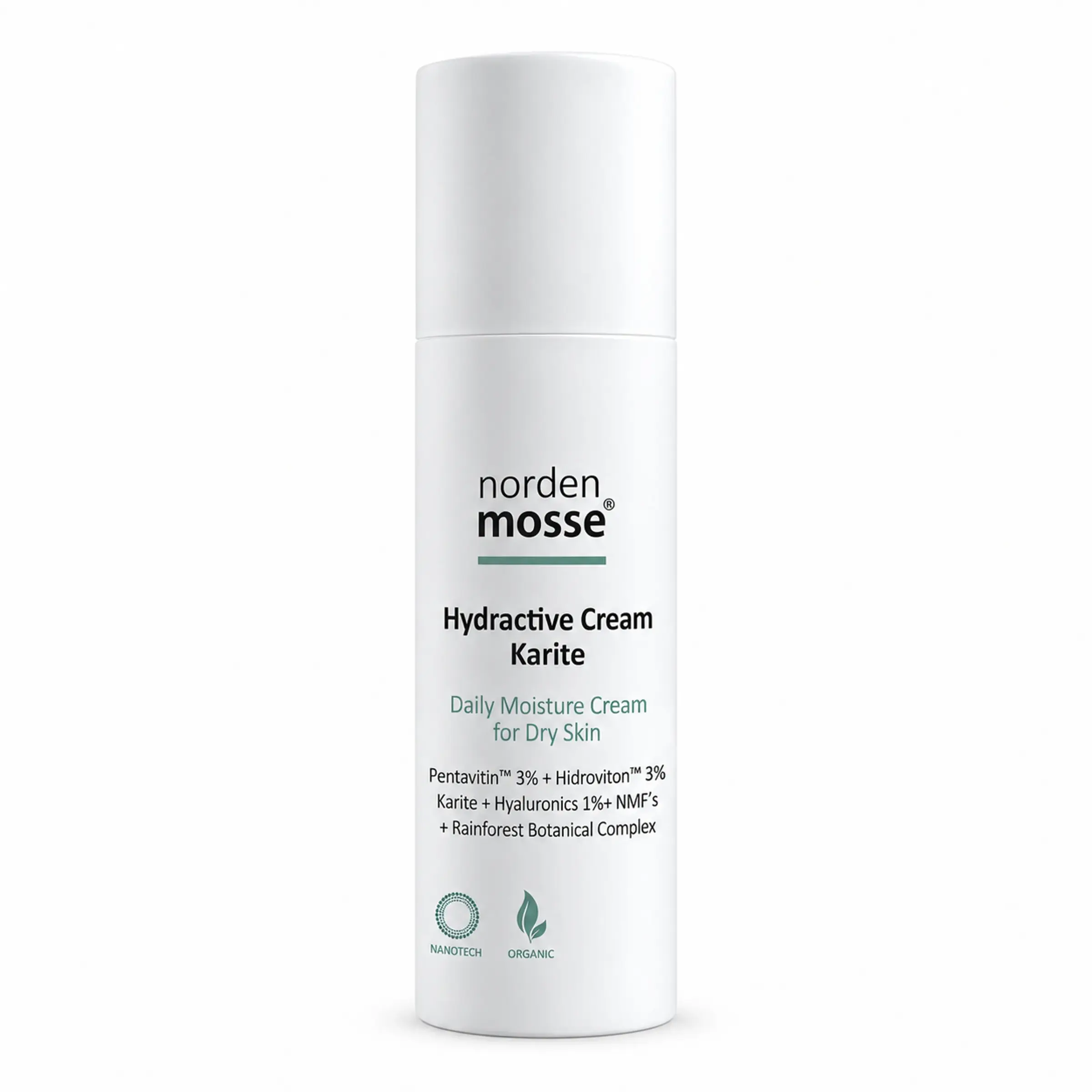 Зволожувальний та живильний крем для обличчя Norden Mosse Hydractive Cream Karite, 50 мл 