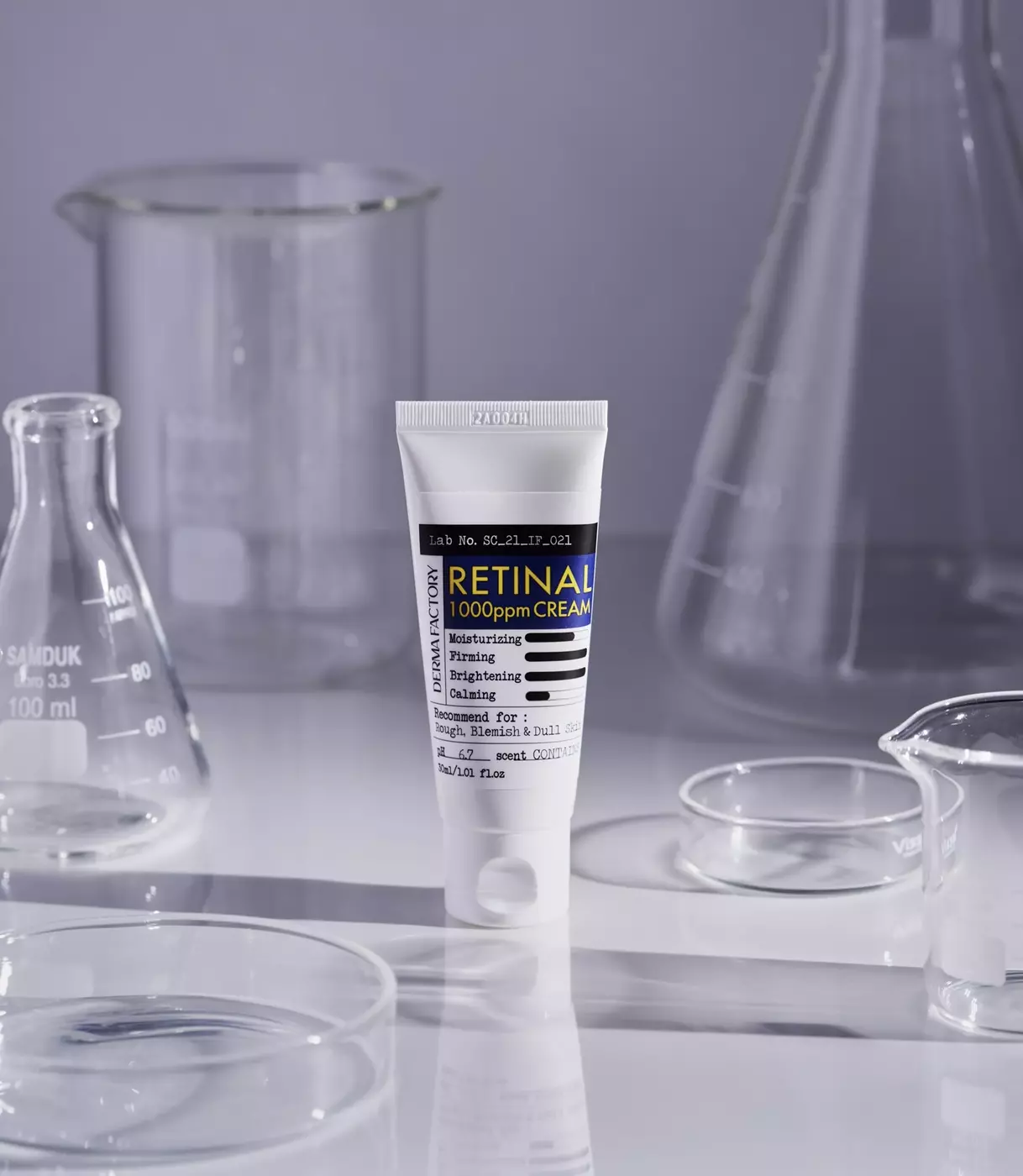 Інтенсивний зміцнюючий крем для гладкості шкіри з ретиналем Derma Factory Retinal 1000ppm Cream, 30 мл