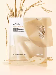 Колагенова маска для сяйва шкіри обличчя ANUA Rice 70 Glow Collagen Mask, 34 g