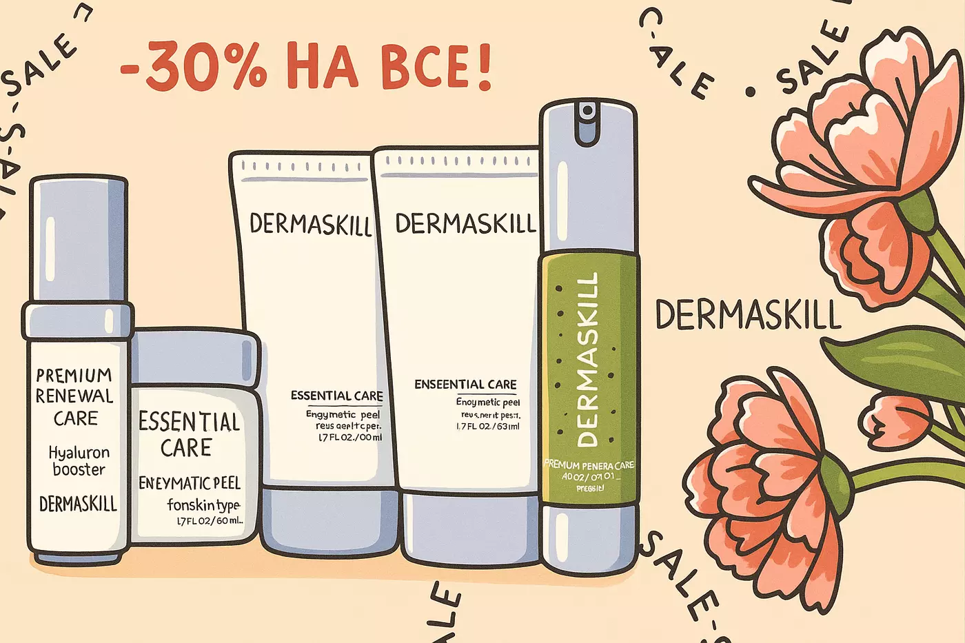 -30% на все від DERMASKILL🇺🇸 (крім BB Smart, Only Cream, Rich Cream)