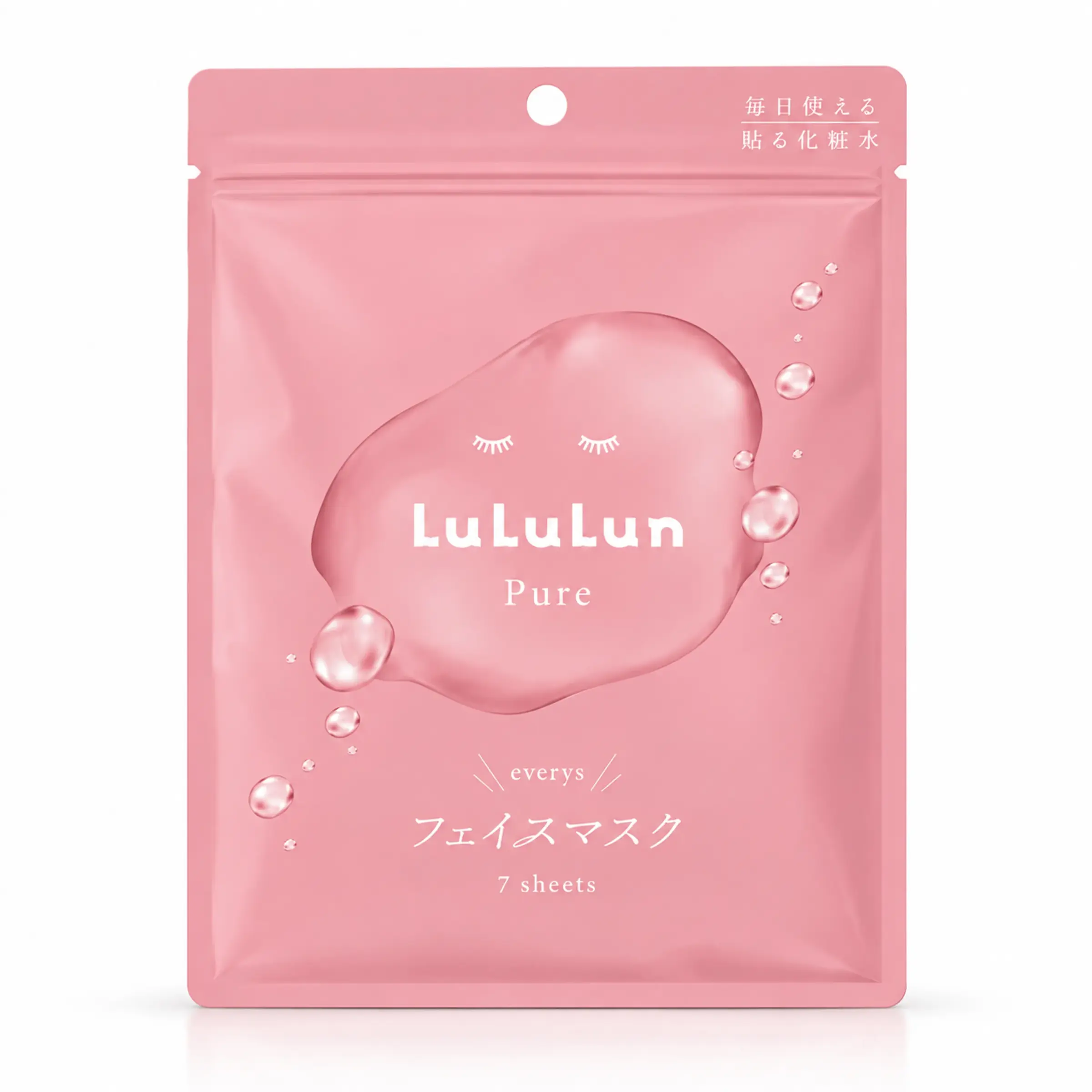 Зволожувальна тканинна маска для обличчя Lululun Pure Everys Face Mask, 7 шт. 