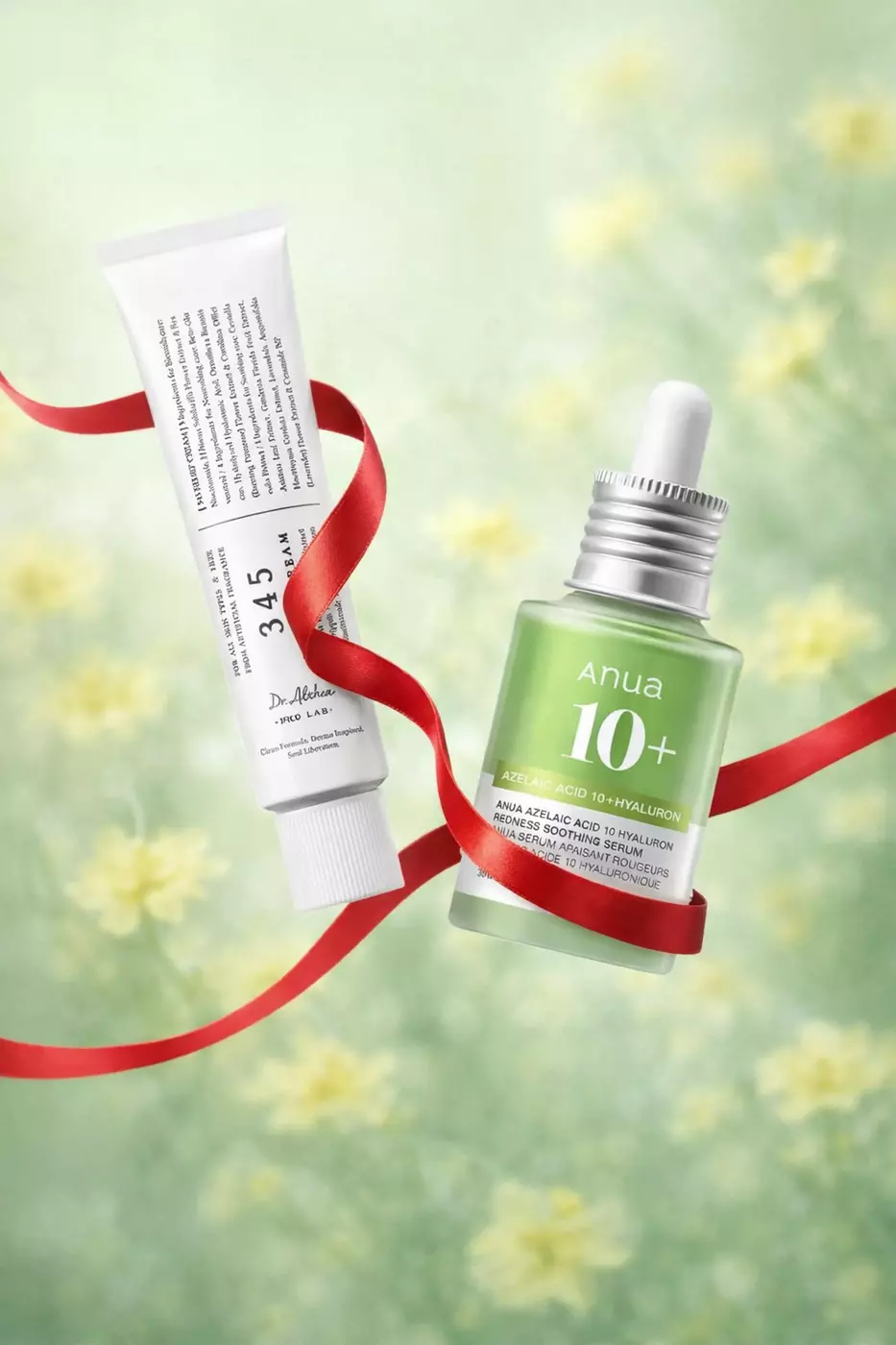 Комплекс ANTI-ACNE (серум + крем) для жирної та проблемної шкіри: ANUA Azelaic Acid 10% Soothing Serum & DR.ALTHEA 345 Relief Cream.