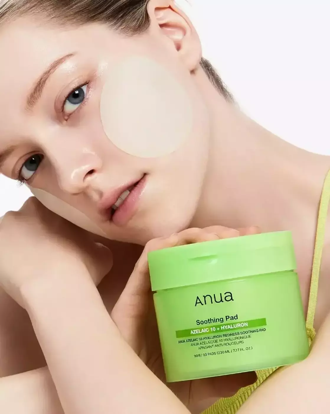 Тонер-пади проти почервонінь з азелаїновою кислотою Anua Azelaic 10 Hyaluron Redness Soothing Pad 90 шт