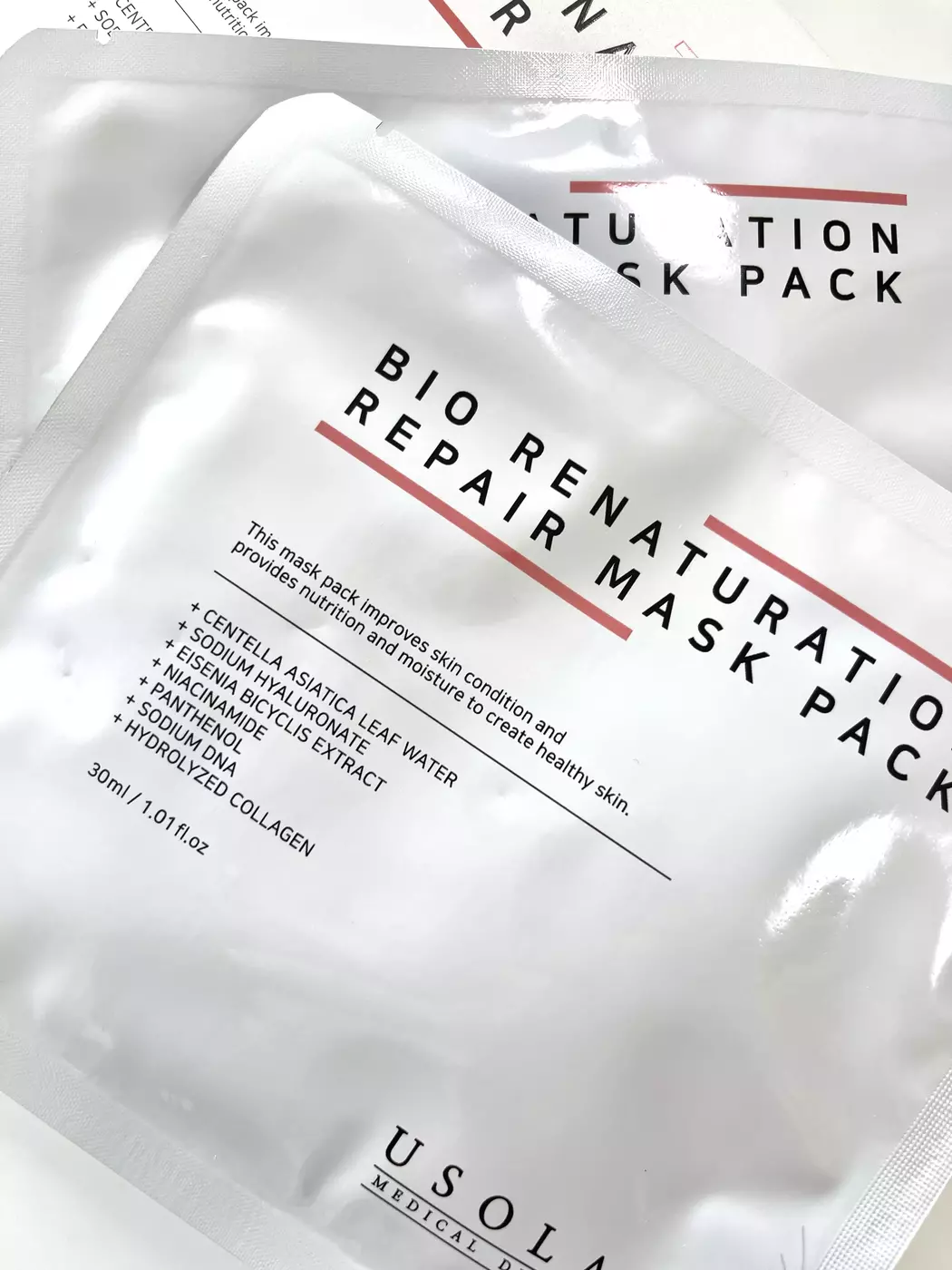 Відновлююча, заспокійлива та омолоджуюча маска Usolab Bio Renaturation Repair Mask, 30 мл