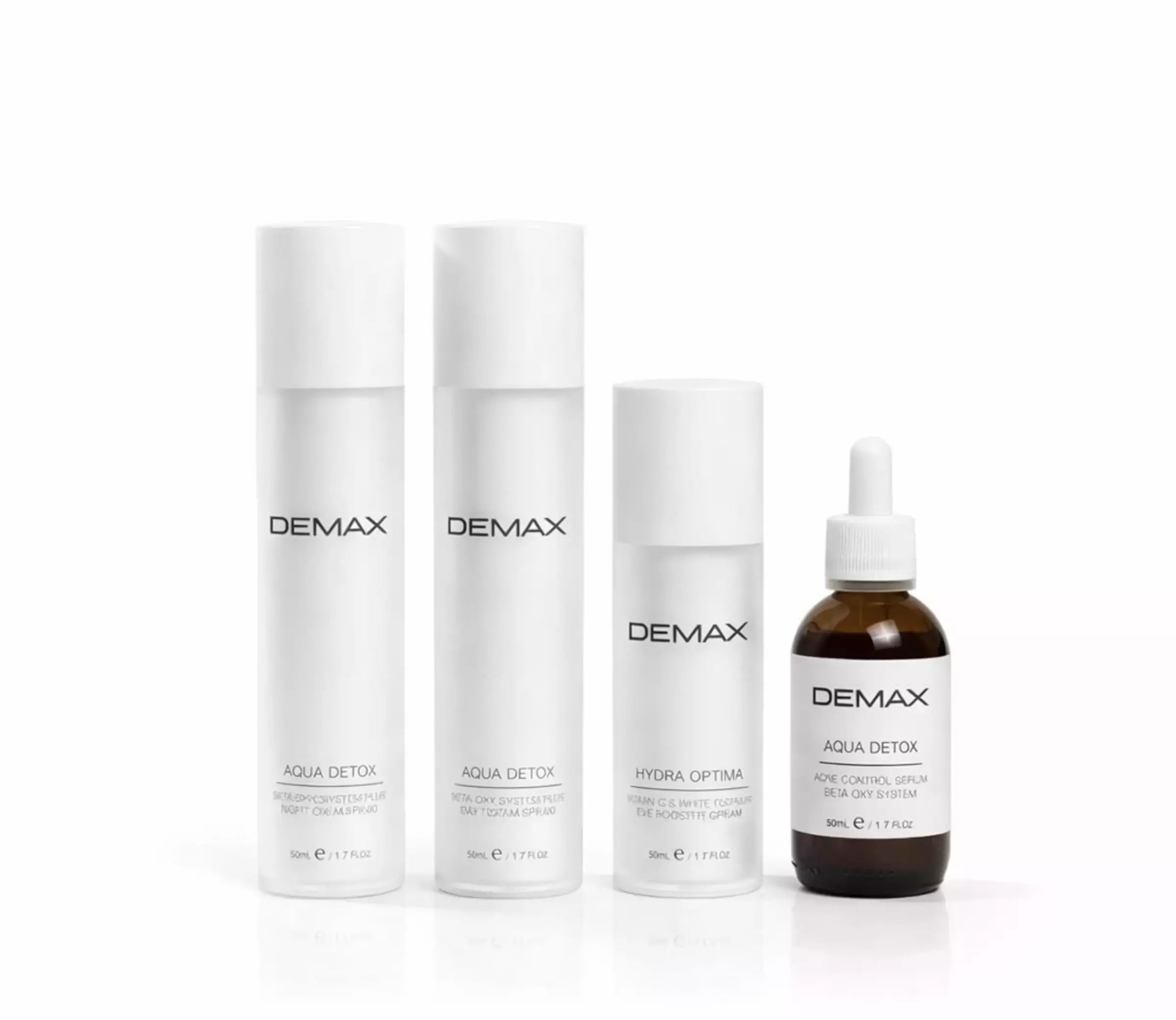 Набір для корекції запалень, акне, постакне, демодексу та розацеа Demax Aqua Detox (4 одиниці)