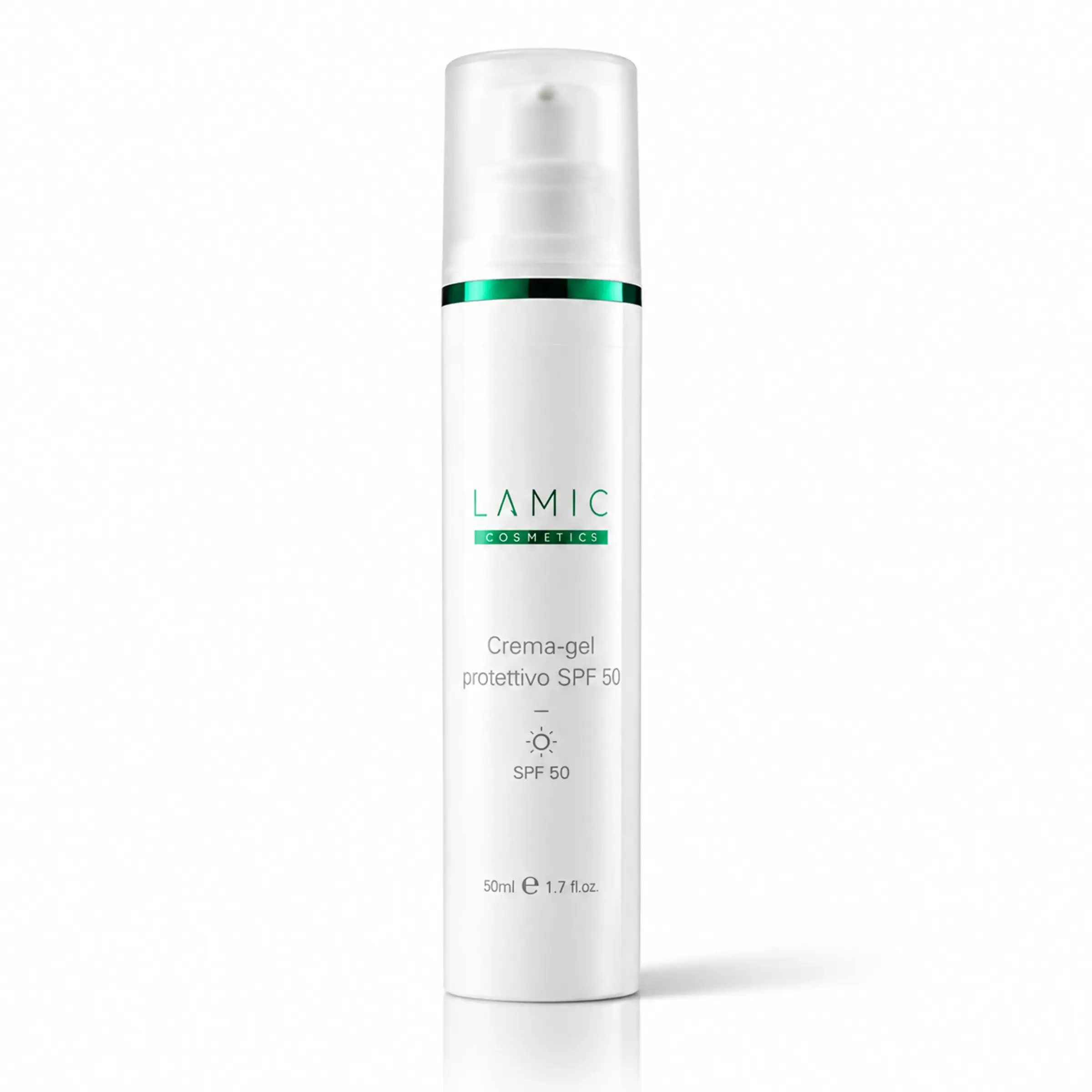 Сонцезахисний гель для всіх типів шкіри SPF 50 Lamic Cosmetici Crema Crema-gel protettivo SPF50, 50 мл
