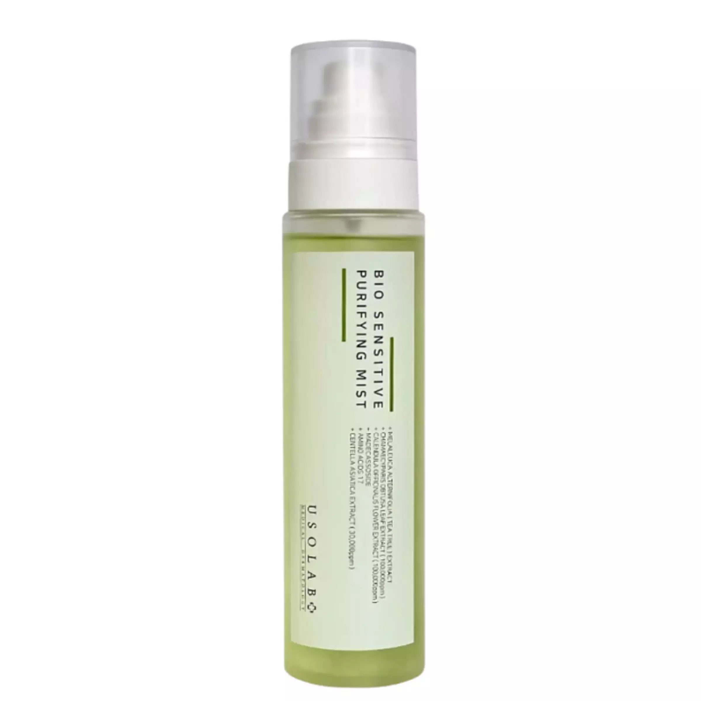 Заспокійливий, протизапальний та антибактеріальний тонер-спрей Usolab Bio Sensitive Purifying Mist, 150 ml