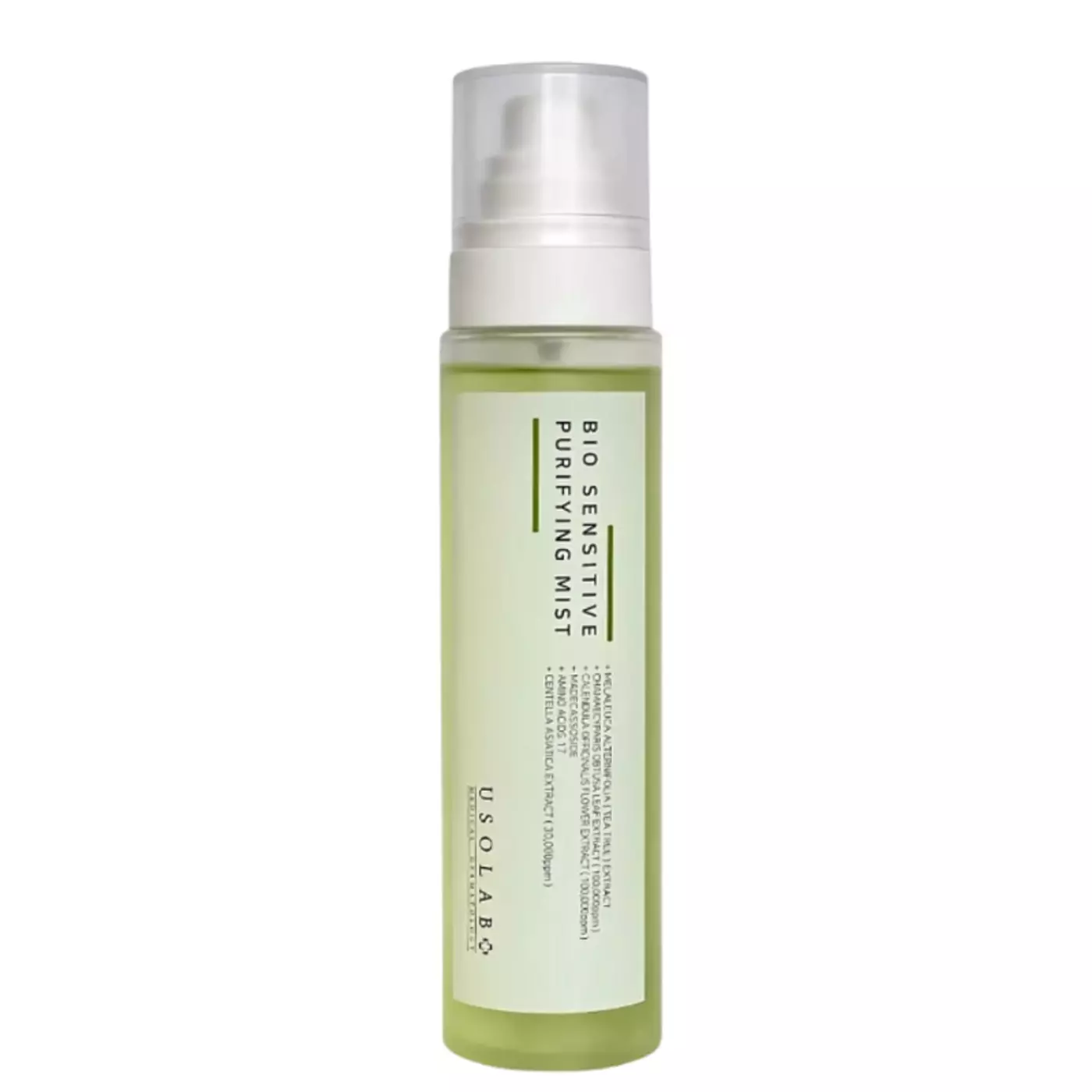 Заспокійливий, протизапальний та антибактеріальний тонер-спрей Usolab Bio Sensitive Purifying Mist, 150 ml