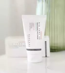 Маска для освітлення шкіри та ефекту миттєвого сяяння Usolab Bio Tone Up Whitening Mask, 50 ml 