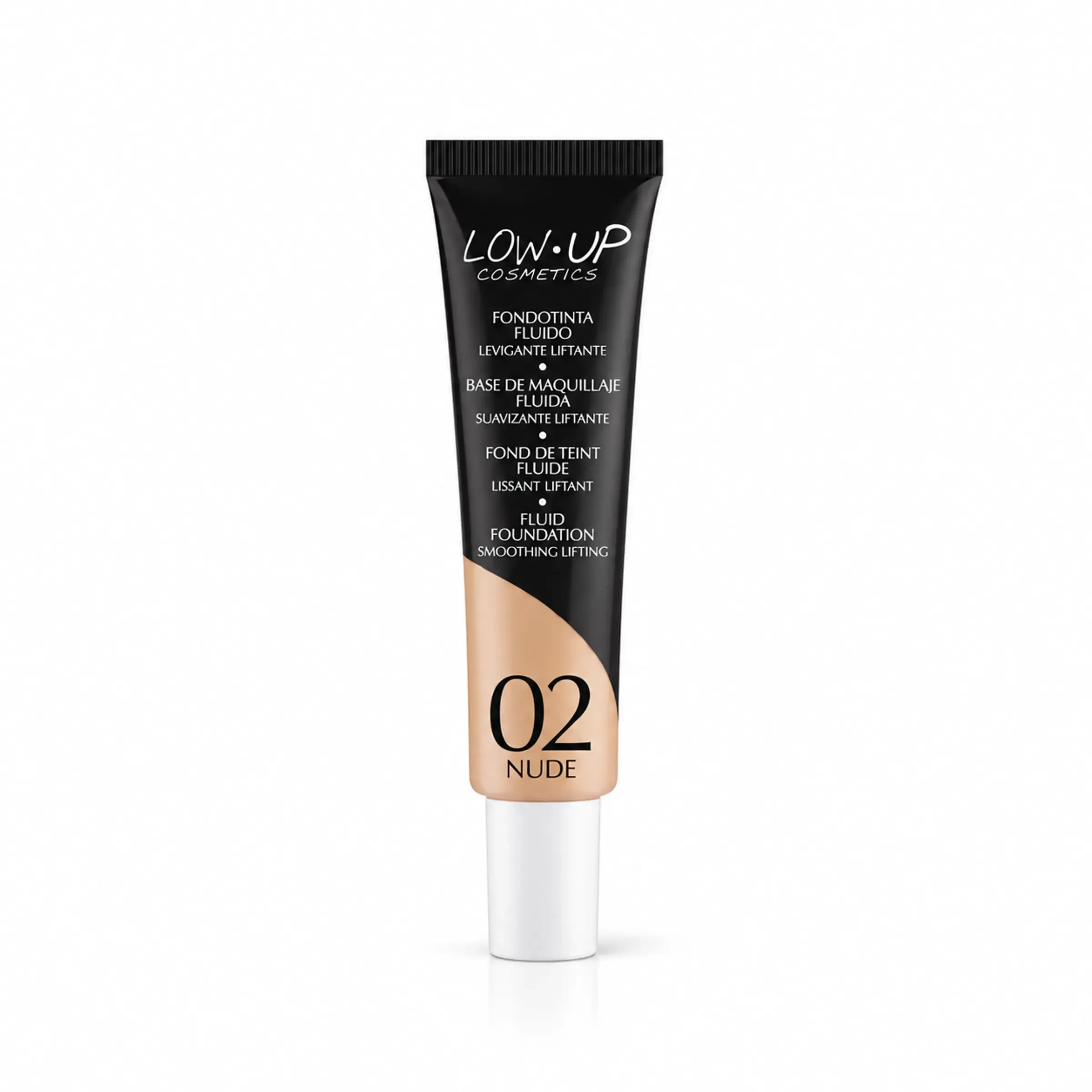 Тональний крем-концентрат з ефектом засмаги Low Up Fluid Foundation Smoothing Lifting 02 Nude, 30 мл