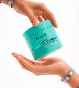 Зволожуючі педи з гіалуроновою кислотою та полінуклеотидами та пептидами ANUA PDRN 100 Hyaluron, 60 шт.