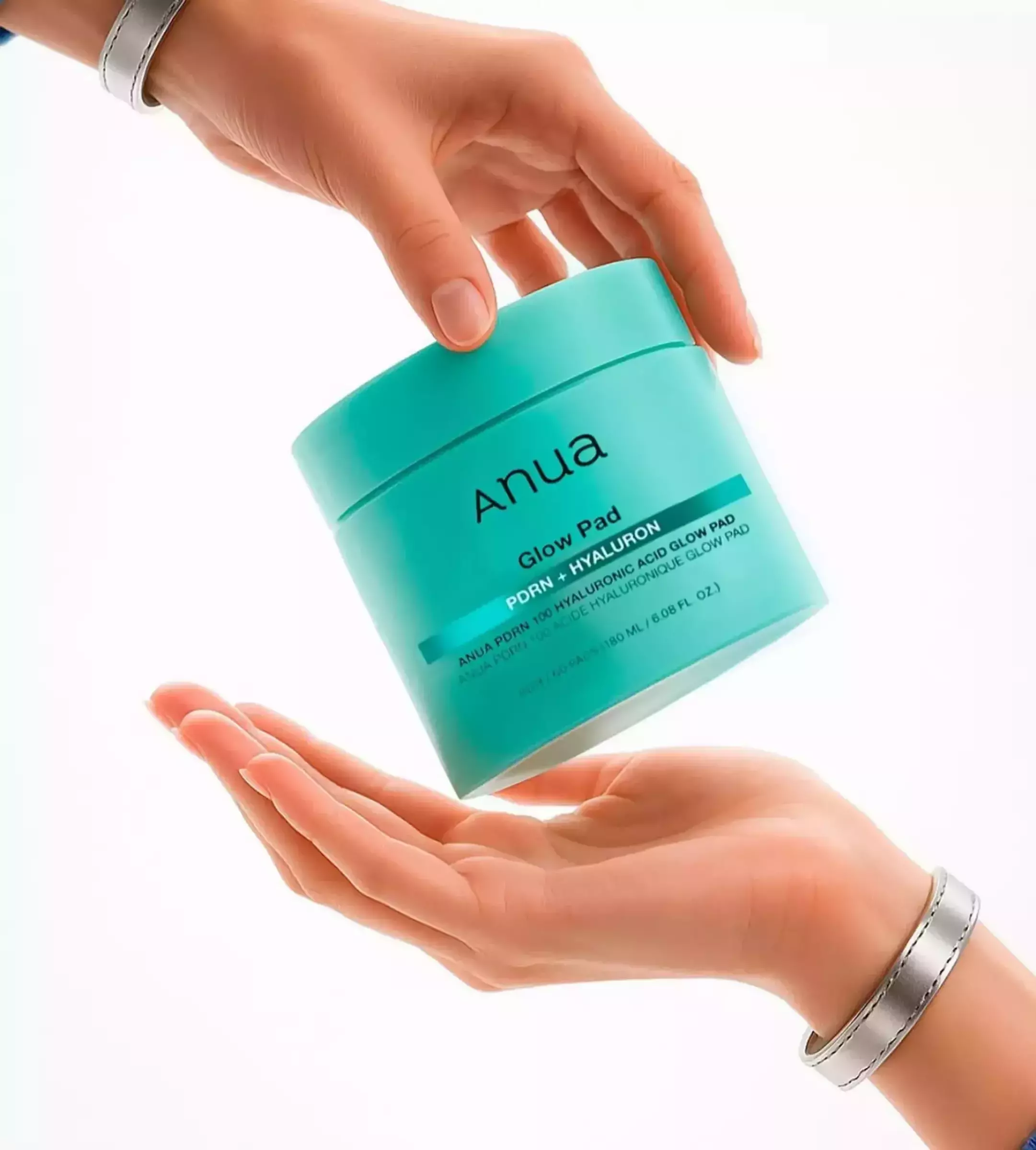 Зволожуючі педи з гіалуроновою кислотою та полінуклеотидами та пептидами ANUA PDRN 100 Hyaluron, 60 шт.