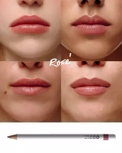 Високопігментований олівець для губ UNICO LIP PENCIL with peptides ROSÉ