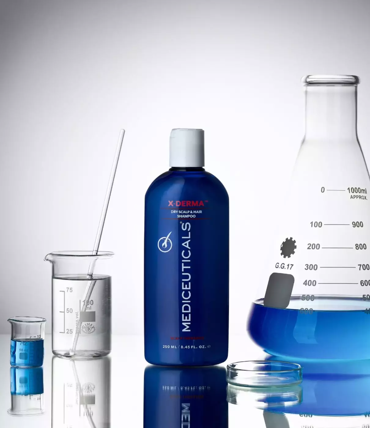 Відлущуючий шампунь проти сухості та свербежу шкіри голови Mediceuticals X-Derma™, 250 мл