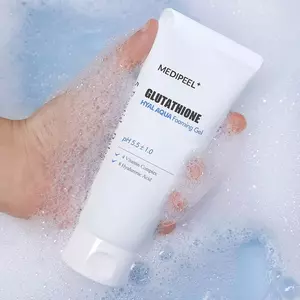 Гель для вмивання зволожувальний Medi-Peel Glutathione Hyal Aqua Foaming Gel Cleanser, 150 ml