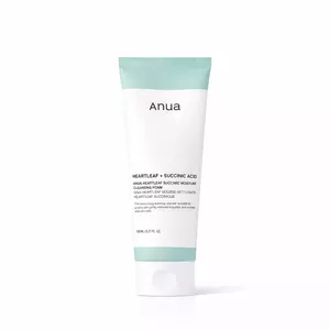 Anua Heartleaf Succinic Moisture Cleansing Foam, 150 мл - заспокійлива пінка для вмивання з екстрактом хауттюйнії