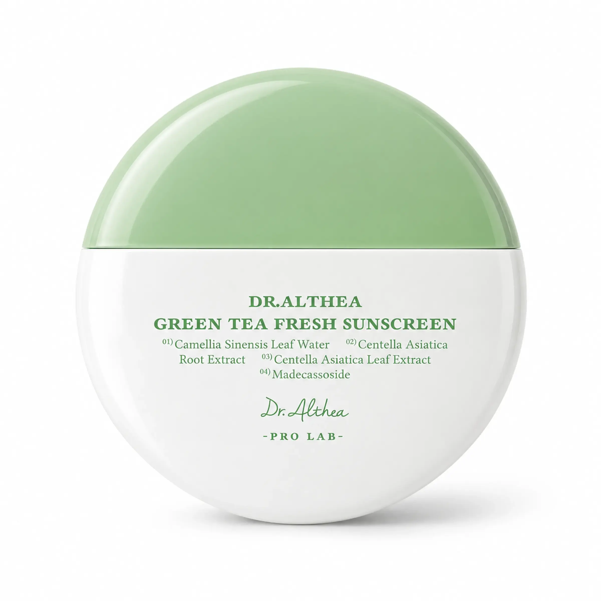 Освіжаючий сонцезахисний крем із зеленим чаєм Dr.Althea Green Tea Fresh Sunscreen SPF50+/PA++++, 45 ml 