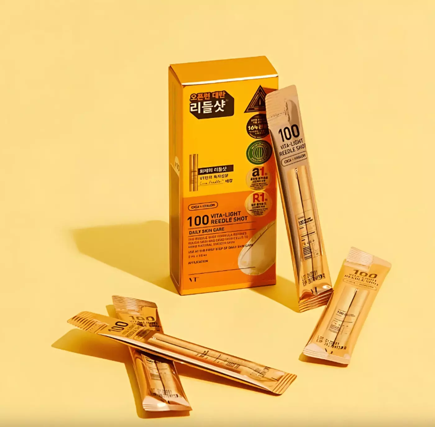 Сироватка для обличчя зі спікулами та вітаміном VT Cosmetics C Vita-Light Reedle Shot 100, 2 мл