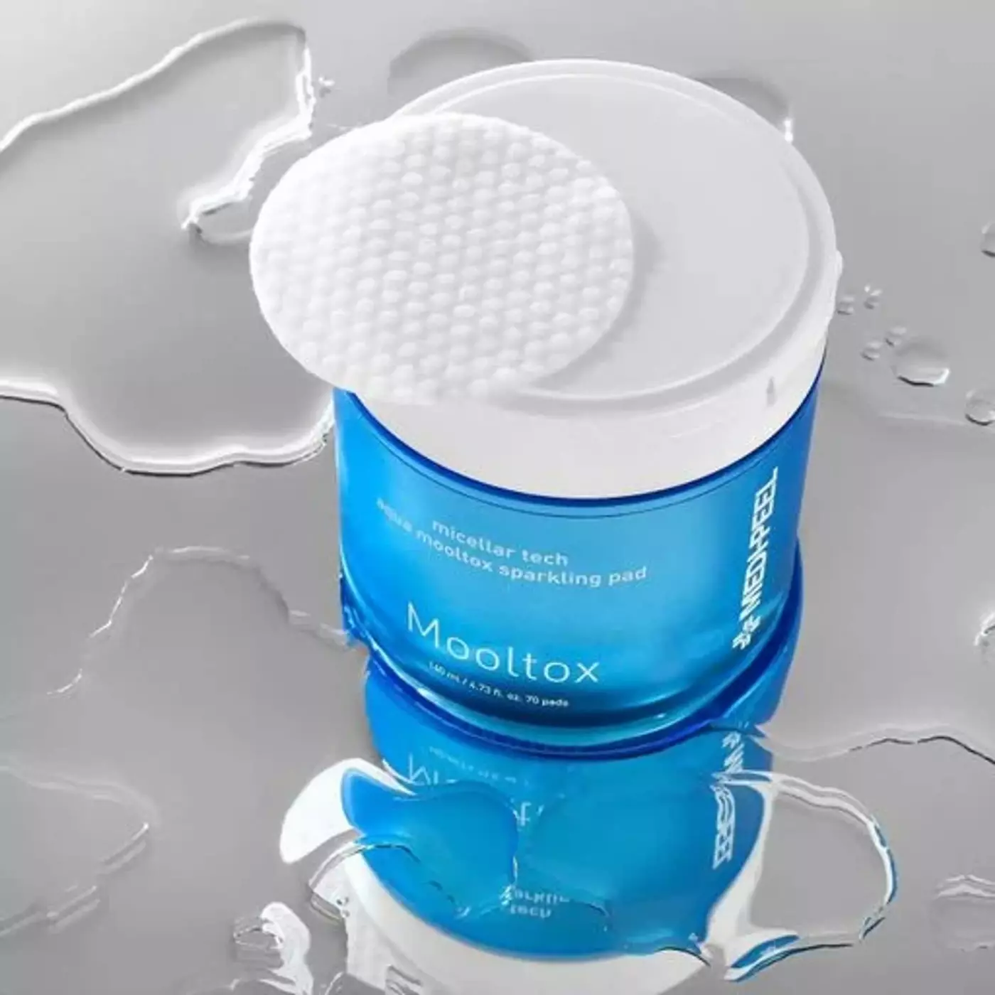 Пілінг-педи для обличчя для зволоження та очищення шкіри MEDI-PEEL Aqua Mooltox Sparkling Pad, 70 шт