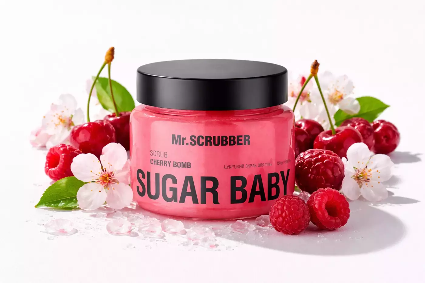 Цукровий скраб для тіла Mr.SCRUBBER Sugar Baby Cherry Bomb, 450 g