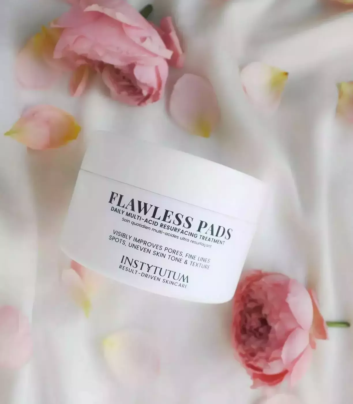 ПАДИ (ДИСКИ) З КИСЛОТАМИ ДЛЯ ГЛИБОКОГО ВІДНОВЛЕННЯ ШКІРИ INSTYTUTUM FLAWLESS PEELING PADS, 60 шт. 