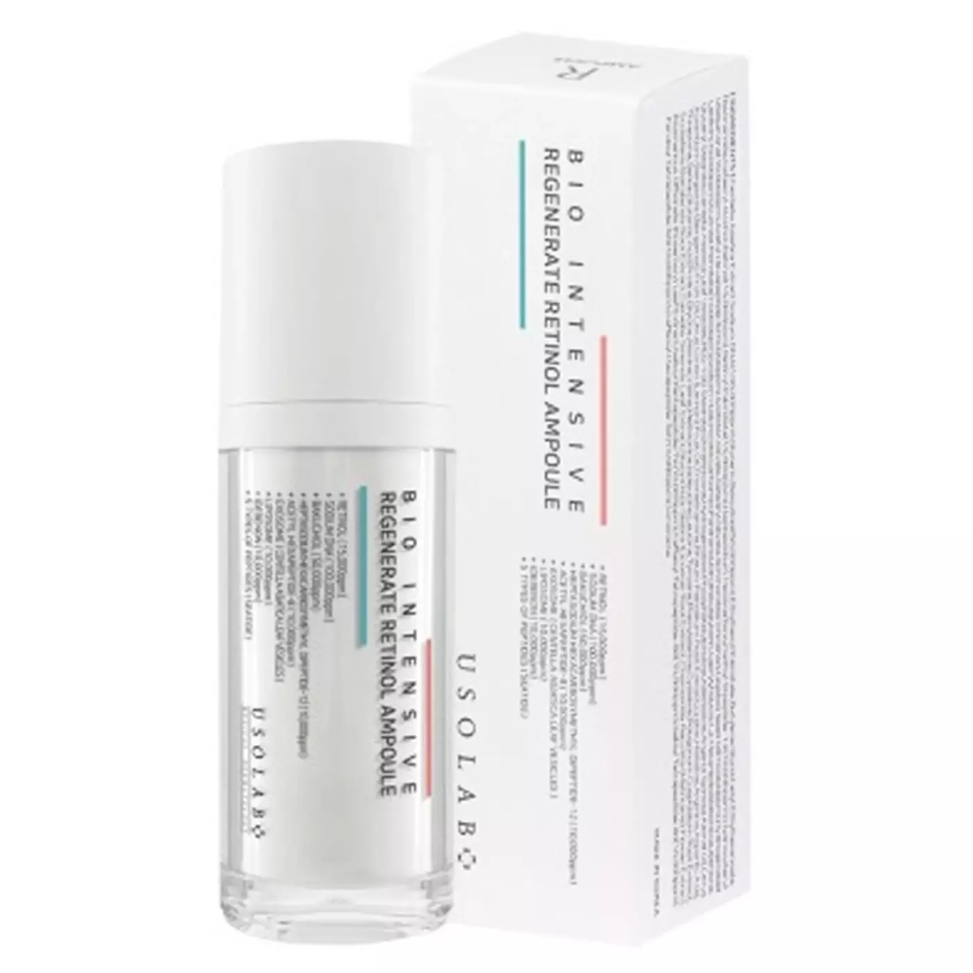 Інтенсивна регенеруюча сироватка з ретинолом USOLAB Bio Intensive Regenerate Retinol Ampoule, 30 мл