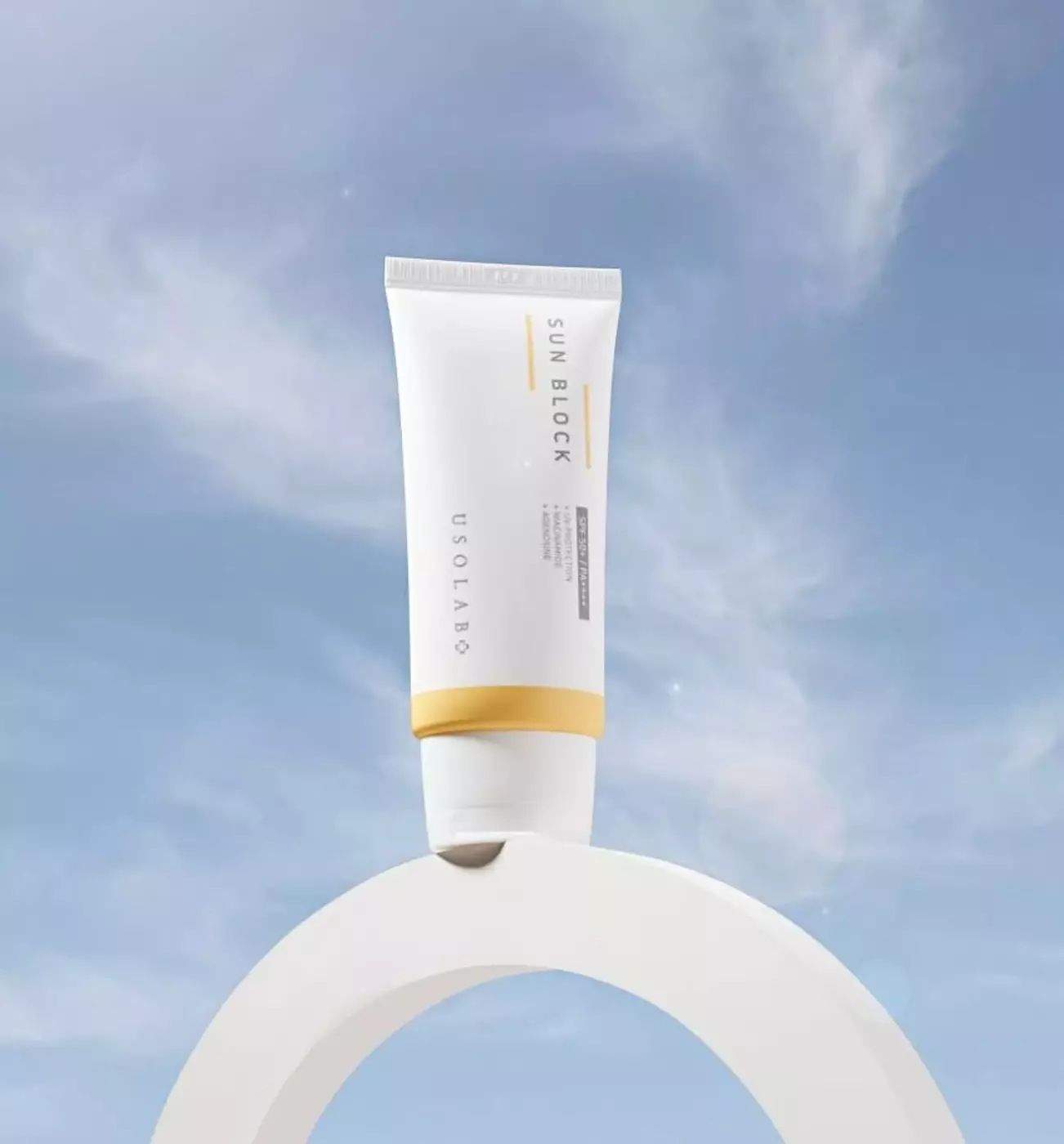 Сонцезахисний крем для всіх типів шкіри USOLAB SUNBLOCK CREAM SPF 50+/PA+++ 50 ML 