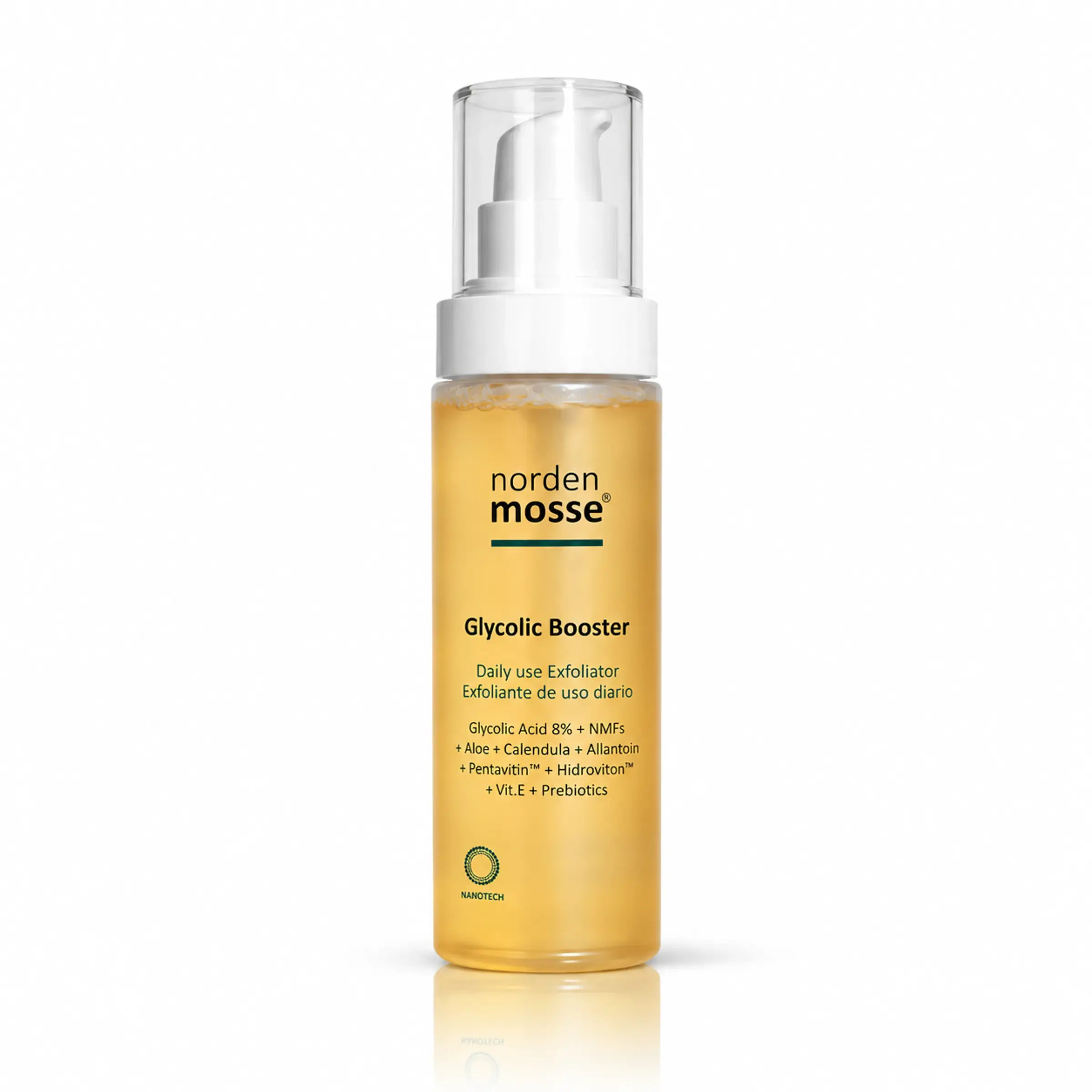 Тонер для обличчя з гліколієвою кислотою Norden Mosse Glycolic + Booster, 150 мл 