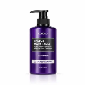 Кондиціонер для волосся з медом та макадамією KUNDAL Honey & Macadamia Treatment Lychee & Apricot, 500 мл